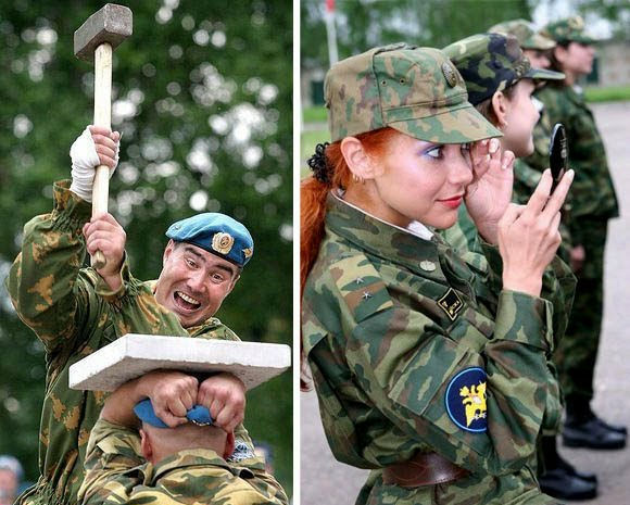 何だかよく分からないけど大変そうなのがよく分かる軍人さんたちの写真