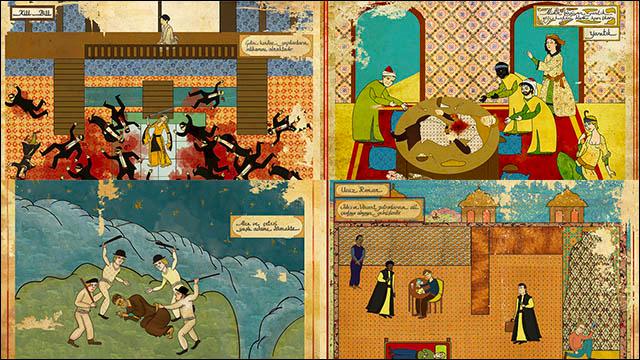 ハリウッド映画をオスマン帝国時代の絵画風に描いたイラスト11作品 Dna