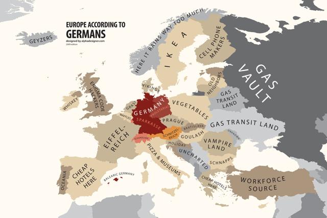 ヨーロッパやアメリカから見た他の国のイメージを描き表したおもしろ地図いろいろ Dna