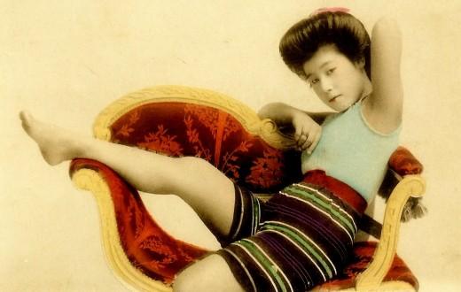 明治・大正時代に撮影された芸者や舞妓さんたちのカラー水着写真いろいろ Dna