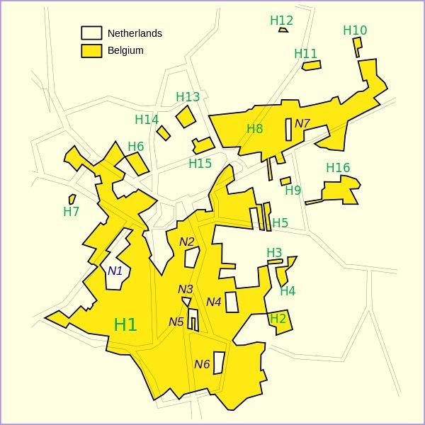複雑怪奇な国境線がすごいオランダとベルギーの超国際都市 バールレ ナッサウ と バールレ ヘルトフ Dna