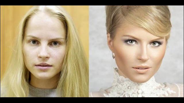 プロの犯行 ロシア美女たちのメイクアップ前後を比較した写真集 Before And After Dna