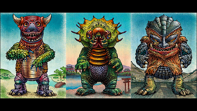 テキサスのイラストレータが描く怪獣のイラスト集 Land Of Kaiju Dna