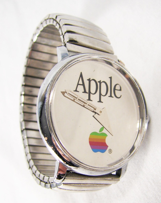 日本製 アップルコンピュータ Apple Computer 旧ロゴ腕時計 非売品 ...