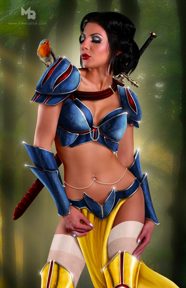 ディズニー プリンセスを勇猛果敢でセクシーな戦士にリデザインしたリアルイラスト集 Warrior Princess Dna