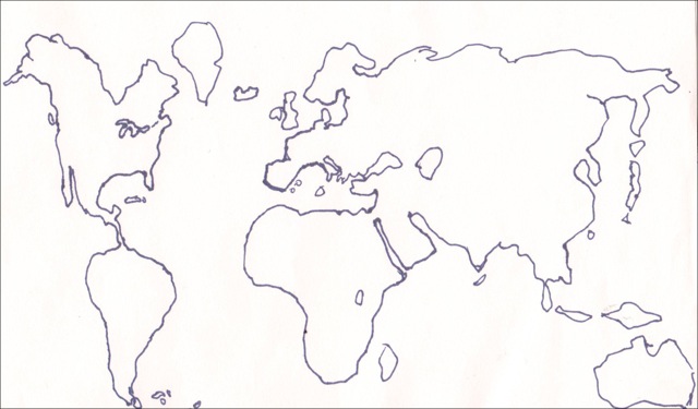 友達30人それぞれの うろ覚え世界地図 を合成するとすごく適当な世界が浮かび上がる Dna