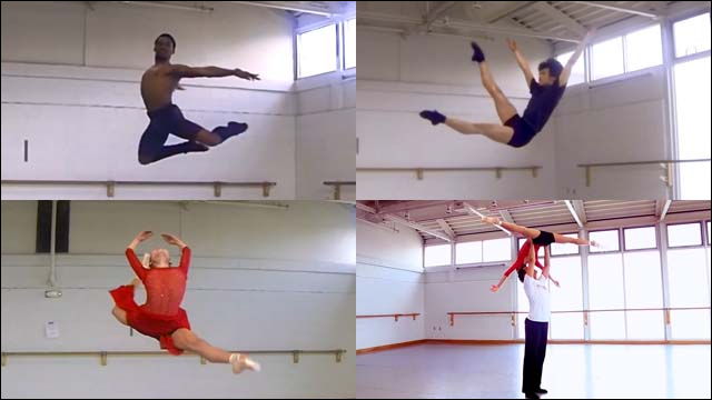 ワシントン バレエのメンバーが 一番難しいジャンプ を紹介するスローモーション動画 Dna