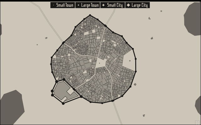 中世風の市街地マップを自動的に生成してくれるwebサービス Medieval Fantasy City Generator Dna