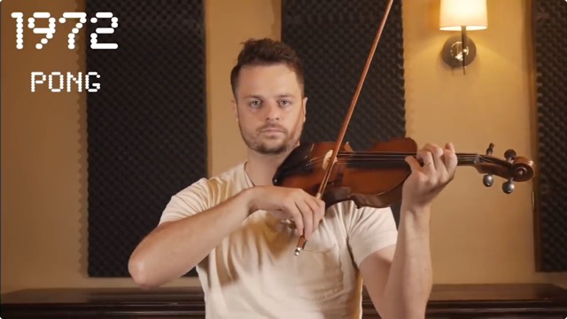 コスプレ好きのバイオリニストが100種類のゲーム音楽を年代順に振り返る動画 Dna