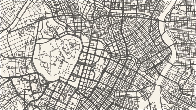 都市の地図から道路だけを抽出してクールなイラストにするwebアプリ City Roads Dna