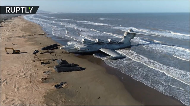 ソ連生まれの超大型水上機 エクラノプラン をドローンで撮影した終末感あふれる動画 Dna